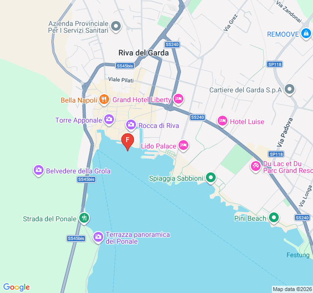 Mappa Fraglia Vela Riva